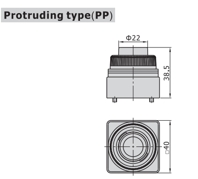 CM3PP06BT AIRTAC MANUAL VALVES, CM3 SERIES PROTRUDING TYPE COMPACT 3 WAY 2 POSITION N.C, 1/8" NPT PORTS BLACK BUTTON